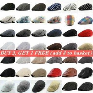 Leather Men's Newsboy Caps for sale 