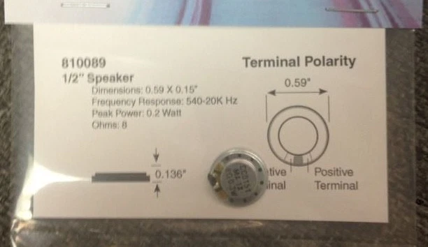 New Soundtraxx 810089 1/2" Speaker 8 ohm - Authorized STX Dealer | $5 Offer - Image 1 of 1