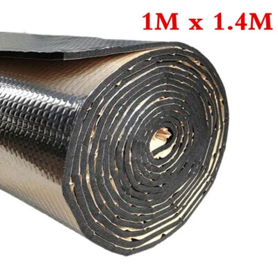Alumium Car Insulation Sound Deadening Heat Shield Thermal Noise Trunk Floor Mat - Image 1 of 4