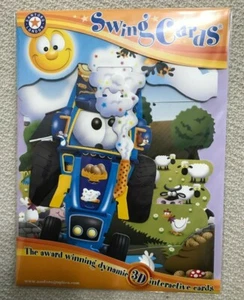 Santoro Swing Card Tractor Pop Up 3D Greeting Card London NEW(A51F) - Picture 1 of 5