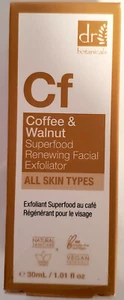 Dr. Botanicals Kaffee & Nussbaum GESICHTSEXFOLIER Superfood Erneuerung Neu im Karton 1,01 Unzen - Bild 1 von 4