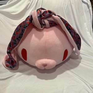 TAITO CHAX GP BUNNY RABBIT HEAD GLOOMY BEAR PINK CHERRY PLUSH CUSHION TOREBA - Picture 1 of 17