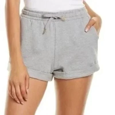 WeWoreWhat Mujer Tirar de Cintura Elástica Cordón Gris Forrado de Vellón Corto Talla XS Foto 1 de 4