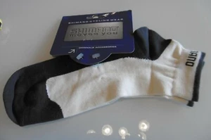 Shimano Cycling Socks Low Ankle Size XL White/Grey Made In Italy New - Picture 1 of 5