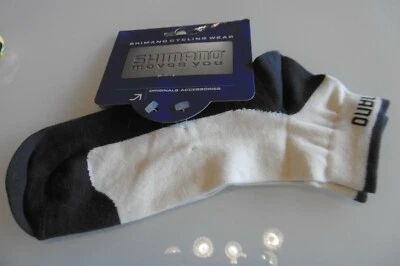 Calcetines de ciclismo Shimano tobillo bajo talla XL blancos/grises hechos en Italia nuevos Foto 1 de 4