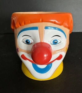 Vintage Ringling Bros & Barnum & Bailey Zirkus Clown Souvenirbecher Tasse ~ orange Haare - Bild 1 von 11