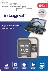 64GB Micro SD Kartenspeicher für Drift Ghost-S, Drift Ghost 4K Action Kamera - Bild 1 von 2