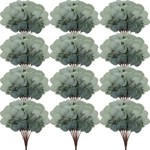 Taiyin Artificial Eucalyptus Leaves for Wedding Eucalyptus Leaves Stems Decor... - Picture 1 of 6