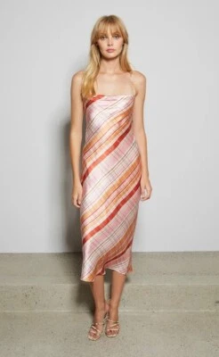 Vestido midi de seda Bec & Bridge Tommy PVP $340 100 % SEDA Foto 1 de 4