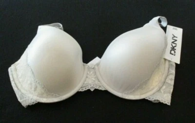 916B2 DKNY 453231 Intimates Signature Skin Fit Flex Demi Bra 32DD Gris Foto 1 de 2