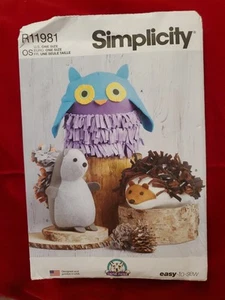 Muñeca Ardilla Búho Erizo Simplicity Juguete Patrón Artesanal R11981 Envío Gratis - Imagen 1 de 2
