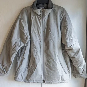 Land's End Men's Gray Long Sleeve Full Zip Front Pockets Puffer Jacket Size L - Picture 1 of 5