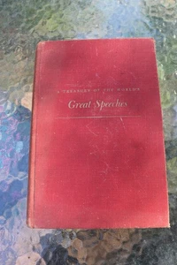 A Treasury of the World's Great Speeches (Hardcover, 1954) Houston Peterson - Bild 1 von 7
