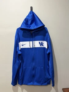 Nike Kentucky Wildcats Hoodie Mens 2XL Blue Therma-Fit Pullover - Picture 1 of 3