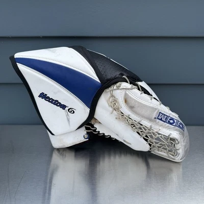 CCM Heaton Goalie Catch Glove Adult Large Blue 6 Pro Vintage - Image 1 of 4
