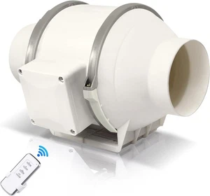 Quiet Inline Duct Fan with Variable Speed Controller 80W - Picture 1 of 9