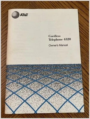 ATT 4320 Cordless Phone Manual Guide Original - Image 1 of 4