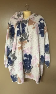 NWT Victoria's Secret PINK Tie Dyed Hooded Sweatshirt Dress Size XL - Picture 1 of 3