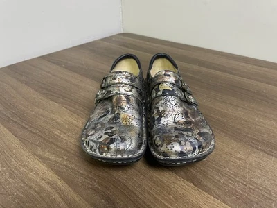 Women's Alegria Alli Rome Bronze Metallic Leather Nurses Clogs Slip On Size 9.5 — 第 1/4 张图片