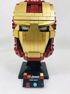Lego Avengers Marvel 76165 Iron Man Helmet Assembled / No Instructions - Picture 1 of 10