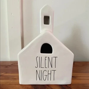 Rae Dunn Ceramic Silent Night Christmas Church Steeple - Picture 1 of 4