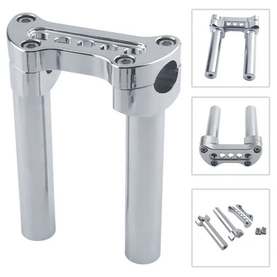 ‌Para Harley-Dyna Wide Road Glide Softail 6.5" Cromo Manillar Elevador Abrazadera Superior‌ Foto 1 de 4