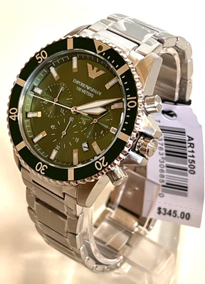 Emporio Armani AR11500 World Explorer Dive-Inspired Men's Watch BNWT G/Box $345 - Image 1 of 4