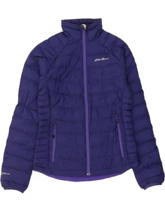 EDDIE BAUER Womens Padded Jacket UK 6 XS Navy Blue Polyester BX03 - Picture 1 of 3