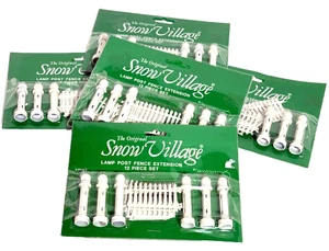 5 sets, Dept 56 Snow Village Lamp Post Fence Extension 60pcs  #55085 NEW - Picture 1 of 6