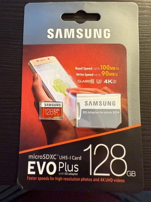 Samsung MicroSDXC UHS- I Card EVO Plus W/ SD Adapter 4K 128GB - Image 1 of 2