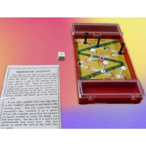 Juego Judío Vintage Menorah Jackpot Tamaño Viaje Completo con Instrucciones - Imagen 1 de 5