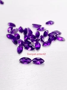 AMETHYST LOOSE GEMSTONE FACETED MARQUISE CUT 8x4 MM NATURAL 21 PCS LOT AAA E - Picture 1 of 7