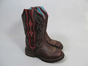 Justin Gypsy Cowgirl Boots Lily Chocolate Gore Womens 6.5 Brown Red L9517 - Picture 1 of 14