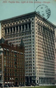 569 Peoples gas Light and Coke Building Chicago Illinois IL Postcard - Picture 1 of 2