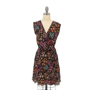 Yumi Kim Floral Wrap Dress Black Red S preppy summer spring bohemian classic - Picture 1 of 8