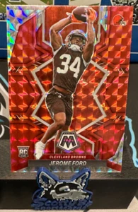 2022 Panini Mosaic - Rookies Jerome Ford #353 Red Mosaic Prizm (RC) - Browns - Bild 1 von 3