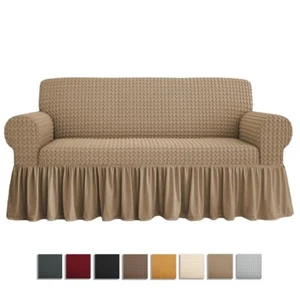 Pair Armchair 2 3 4 Seater Bubble Cover With Stretchy Skirt Steering Wheel - Picture 1 of 9