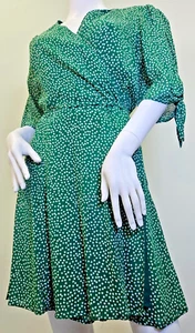 Grünes geblümtes Damenkleid groß von Reformation - Bild 1 von 12