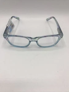 ICU Eyewear Screen Vision Blue Light Glasses For Kids Blue Floral Brand New - Picture 1 of 5