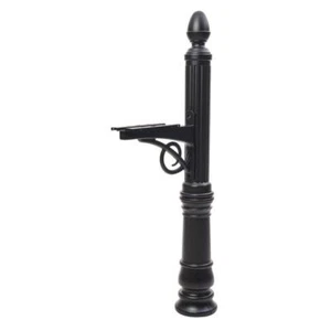 Architectural Mailboxes Rust-Proof Plastic Decorative Post Fade Resistant Black - Picture 1 of 7