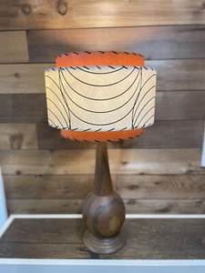 Mid Century Vintage Style 3 Tier Fiberglass Lamp Shade Modern Atomic Retro B/O - Picture 1 of 4