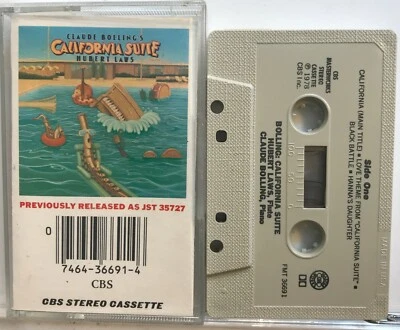Claude Bolling & Hubert Laws - California Suite (Cassette Tape 1978 CBS) *VG* - Image 1 of 2