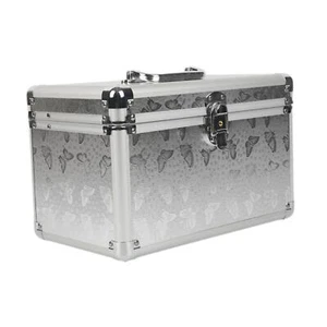 Makeup Train Case Lockable Comfortable Handle Portable Makeup Case for Salon - Bild 1 von 4