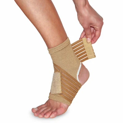 Fussbandage Fußgelenkbandage Sprung Gelenkbandage Sport Bandage Knöchel Stütze - Bild 1 von 4