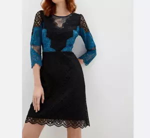 Sandro Paris Women's Dress Size 34 FR / XS Lace Sheath Dress R20352H - Picture 1 of 10