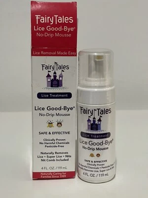 Fairy Tales LICE GOODBYE натуральный мусс без капель 4 унц новый - Изображение 1 из 4