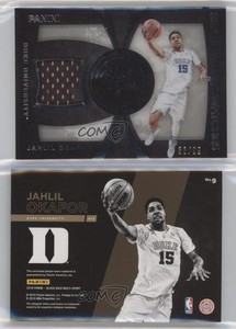 2016 Panini Black Gold Collegiate Shadowbox Swatches White /99 Jahlil Okafor #9