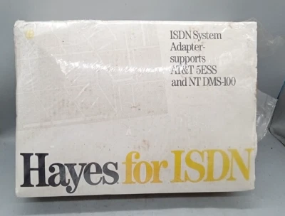 1 NOS Hayes  ISDN SYSTEM ADAPTER SUPPORTS AT&T 5ESS AND NT DMS-100 - Image 1 of 4