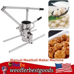 Manuelle Frikadellenmaschine Maschine Fisch Schwein Rind Frikadellenmaschine verstellbar - Bild 1 von 18