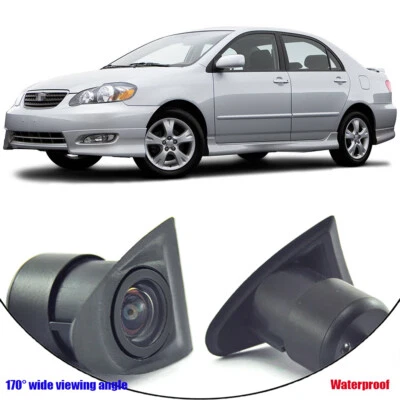 170° HD CCD Car Front View Camera Logo Embedded for Toyota Corolla 2002-2006 - Image 1 of 4